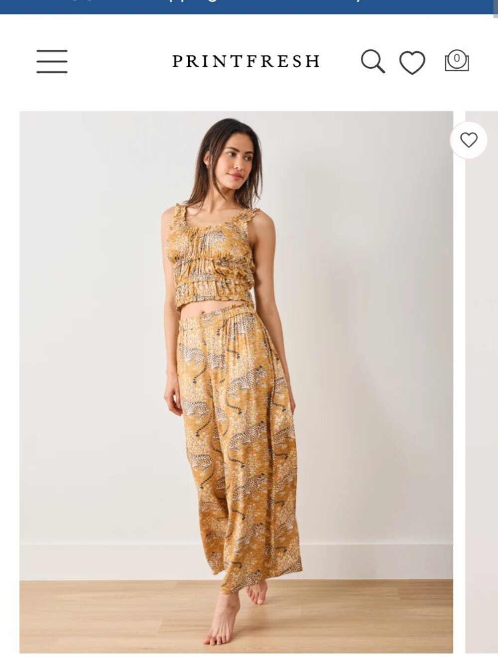 Printfresh Eco Satin Sadie Bagheera Pajama Set